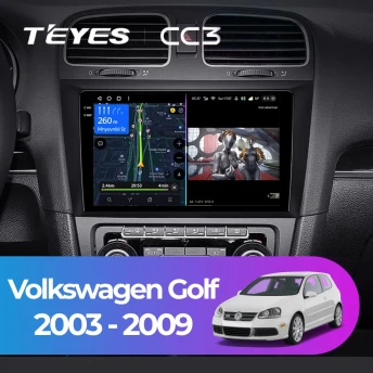 Штатная магнитола Teyes CC3 4/32 Volkswagen Golf (2003-2009)