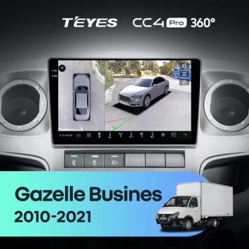 Штатная магнитола Teyes CC4 Pro 360 8/128 для GAZ Gazelle Busines (2010-2021) F2