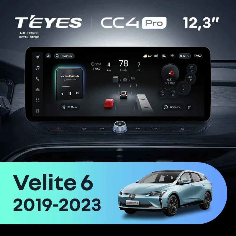 Штатная магнитола Teyes CC4 Pro 12.3" 8/128 Buick Velite 6 (2019-2023) Тип-B