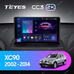 Штатная магнитола Teyes CC3 2K 360 6/128 Volvo XC90 (2002-2014)