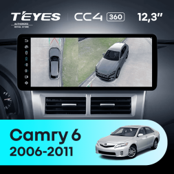Штатная магнитола Teyes CC4 12.3" 360 8/128 Toyota Camry 6 XV 40 50 (2006-2011) F1