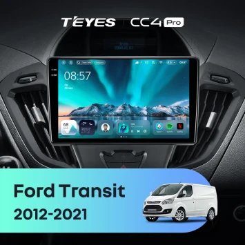 Штатная магнитола Teyes CC4 Pro 12/256 Ford Transit (2012-2021) F1