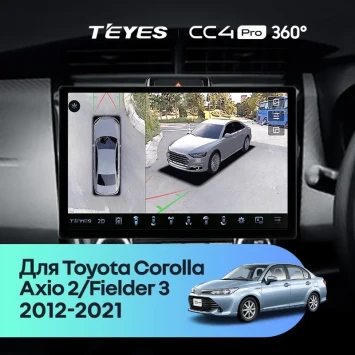 Штатная магнитола Teyes CC4 Pro 360 8/128 Toyota Corolla Axio 2 E160 (2012-2021) (13")