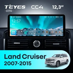 Штатная магнитола Teyes CC4 12.3" 6/64 Toyota Land Cruiser 200 (2007-2015) Тип-C