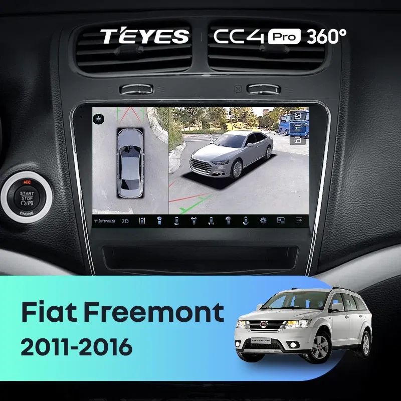 Штатная магнитола Teyes CC4 Pro 360 12/256 Fiat Freemont (2011-2016)