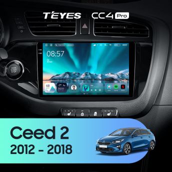 Штатная магнитола Teyes CC4 Pro 12/256 Kia Ceed 2 JD (2012-2018)