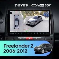 Штатная магнитола Teyes CC4 Pro 360 12/256 Land Rover Freelander 2 (2006-2012) (13")
