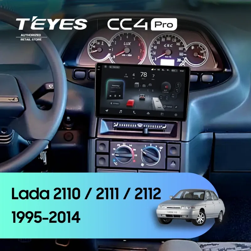 Штатная магнитола Teyes CC4 Pro 8/128 Lada 2111 (1995-2014)