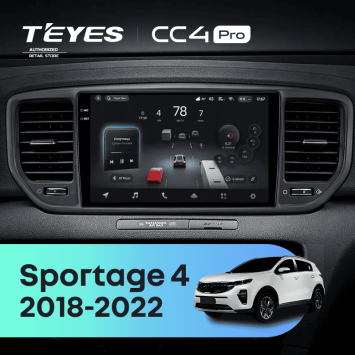 Штатная магнитола Teyes CC4 Pro 12/256 Kia Sportage 4 (2018-2022) Тип-B (черная)