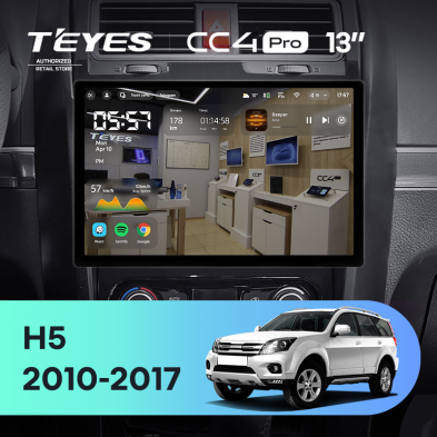 Штатная магнитола Teyes CC4 Pro 8/128 Great Wall Hover H5 (2010-2017) (13&quot;)