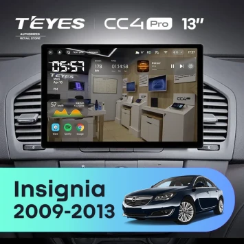 Штатная магнитола Teyes CC4 Pro 8/128 Opel Insignia (2009-2013) (13")