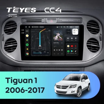 Штатная магнитола Teyes CC4 8/128 Volkswagen Tiguan 1 NF (2011-2017) F1