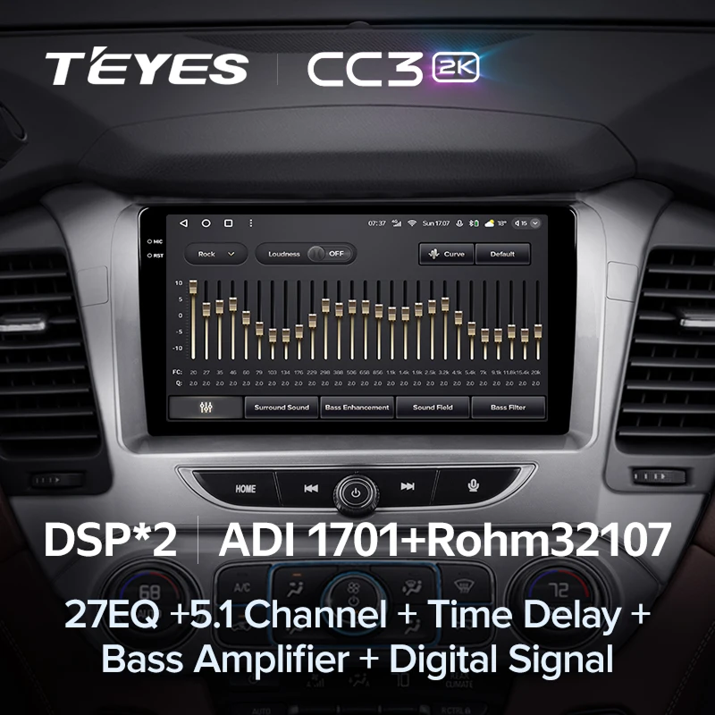 Штатная магнитола Teyes CC3 2K 4/64 Chevrolet Tahoe K2UC (2013-2021)