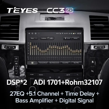 Штатная магнитола Teyes CC3 2K 4/32 Cadillac Escalade 3 (GMT900) (2006-2014)