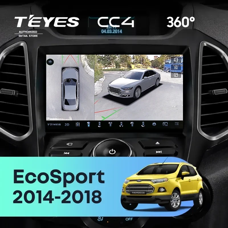 Штатная магнитола Teyes CC4 360 8/128 Ford EcoSport (2014-2018) F2