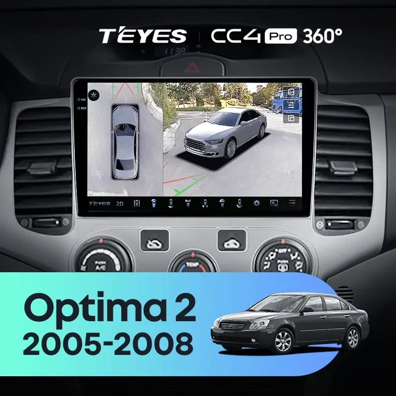 Штатная магнитола Teyes CC4 Pro 360 12/256 Kia Optima 2 MG (2005-2008)