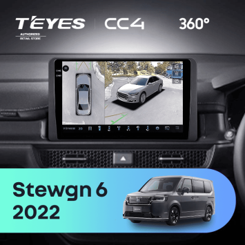Штатная магнитола Teyes CC4 360 8/128 Honda Stepwgn 6 2022+ Правый руль