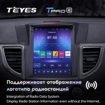 Штатная магнитола Tesla style Teyes TPRO 2 4/32 Honda CR-V 4 RM RE 2011-2015 Тип-А