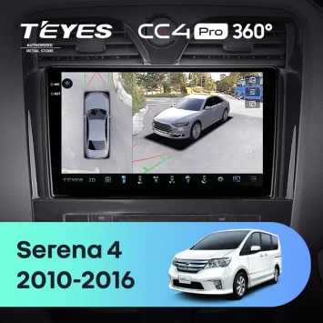 Штатная магнитола Teyes CC4 Pro 360 8/128 Nissan Serena 4 C26 (2010-2016)