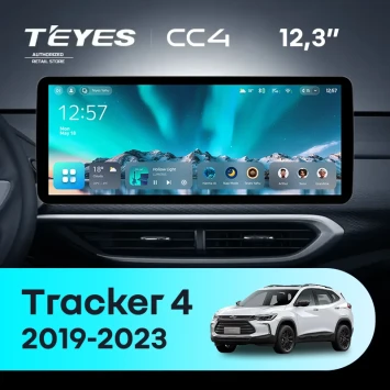 Штатная магнитола Teyes CC4 12.3" 8/128 Chevrolet Tracker 4 (2019-2023) Тип-B