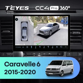 Штатная магнитола Teyes CC4 Pro 360 8/128 Volkswagen Caravelle T6 (2015-2020) (13")