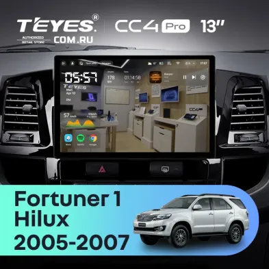 Штатная магнитола Teyes CC4 Pro 12/256 Toyota Hilux (2005-2007) F2 (13")