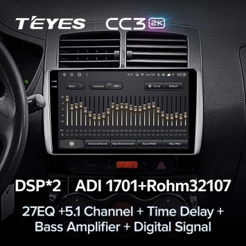 Штатная магнитола Teyes CC3 2K 4/64 Toyota Ist XP110 (2007-2016)