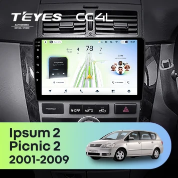 Штатная магнитола Teyes CC4L 6/64 с DTS Toyota Ipsum 2 ACM20 (2001-2009)
