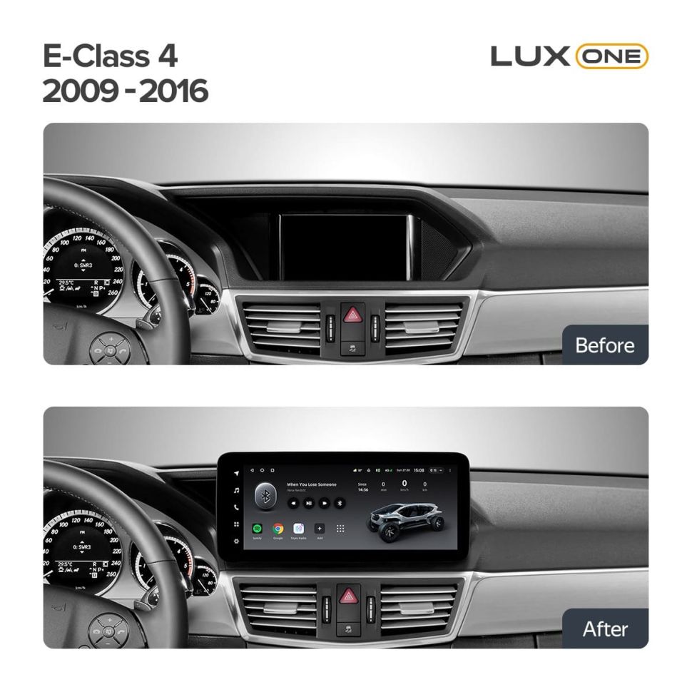 Переходная рамка Mercedes-Benz E-Class 4 W212 S207 A207 S212 C207 (NTG 4.5) (2009-2016) (12,3&quot;)