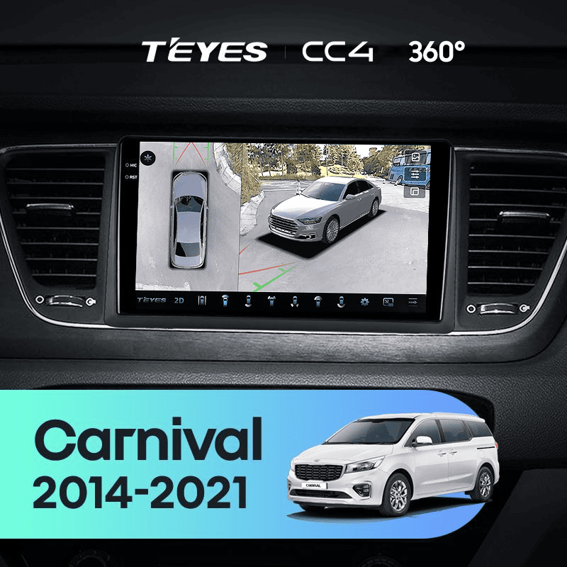 Штатная магнитола Teyes CC4 360 6/64 Kia Carnival 3 YP (2014-2021) F2 Тип-A