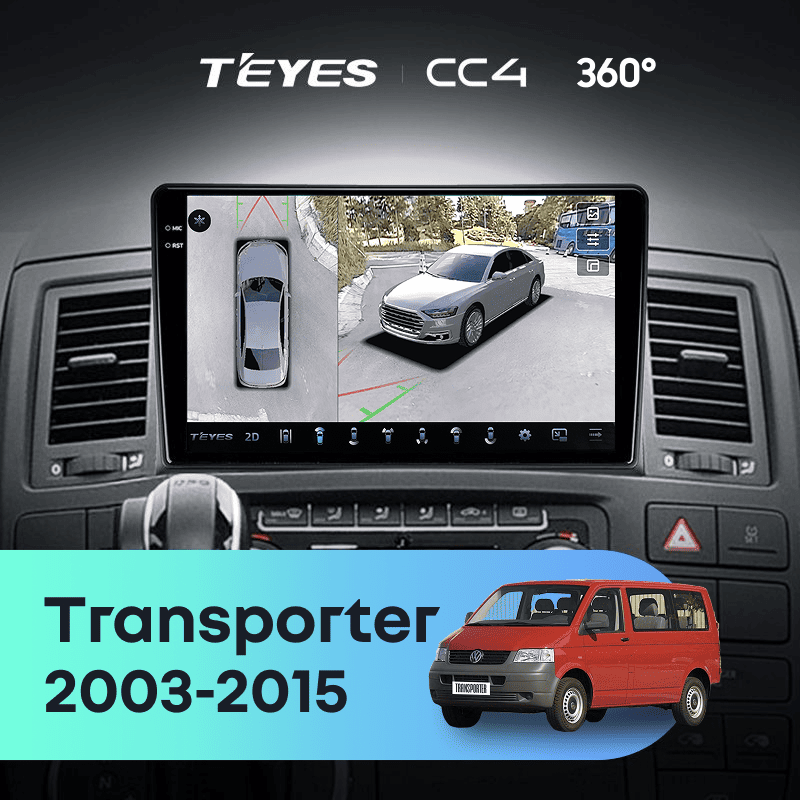 Штатная магнитола Teyes CC4 360 6/64 Volkswagen Transporter T5 (2003-2015)