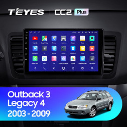 Штатная магнитола Teyes CC2 Plus 6/128 Subaru Legacy 4 (2003-2009)