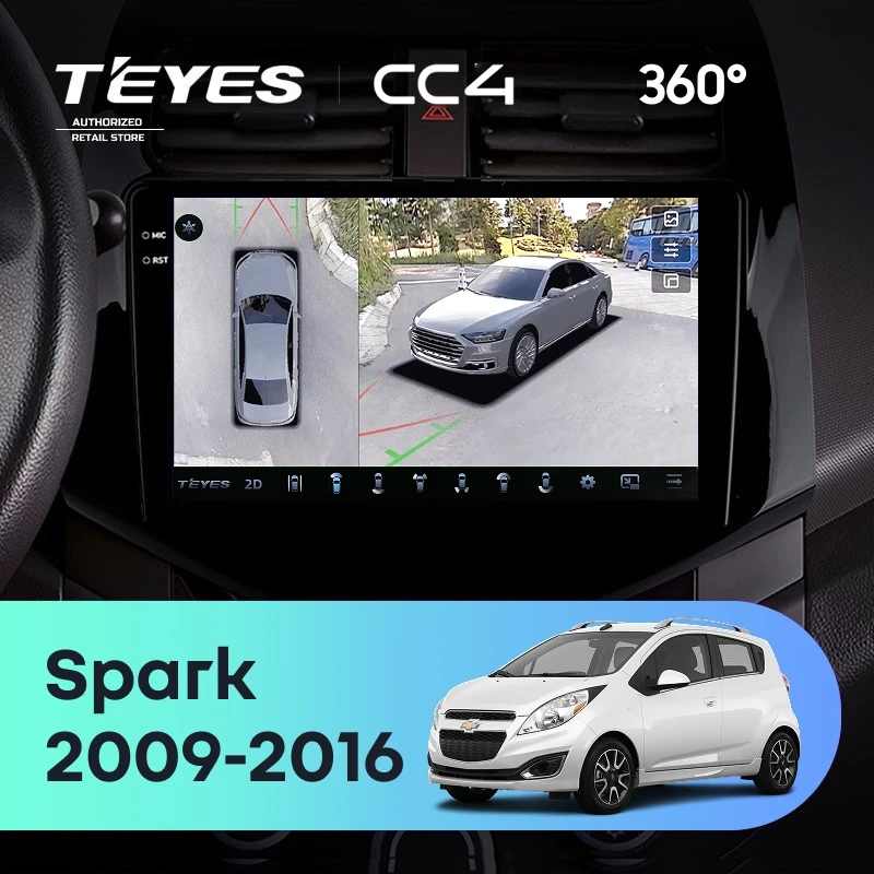 Штатная магнитола Teyes CC4 360 8/128 Chevrolet Spark M300 (2009-2016) F1