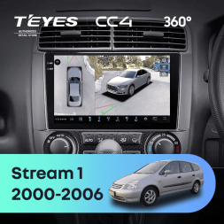 Штатная магнитола Teyes CC4 360 8/128 Honda Stream 1 (2000-2006) F1