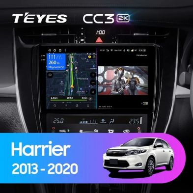 Штатная магнитола Teyes CC3 2K 360 6/128 Toyota Harrier XU60 (2013-2020) F2