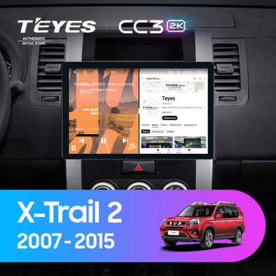 Штатная магнитола Teyes CC3 2K 4/64 Nissan X-Trail T31 (2007-2015) (11&quot;)