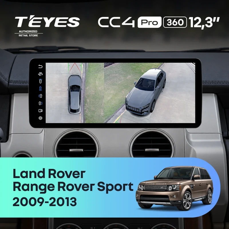 Штатная магнитола Teyes CC4 Pro 12.3" 360 12/256 Land Rover Range Rover Sport (2009-2013)