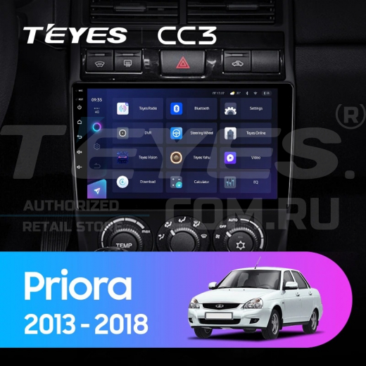 Штатная магнитола Teyes CC3 4/32 LADA Priora (2013-2018) — 