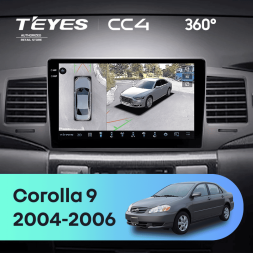 Штатная магнитола Teyes CC4 360 6/64 Toyota Corolla 9 E120 (2004-2006)