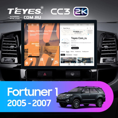 Штатная магнитола Teyes CC3 2K 4/64 Toyota Fortuner (2005-2007) F2 (11&quot;)