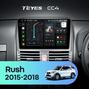 Штатная магнитола Teyes CC4 8/128 Toyota Rush (2015-2018) Правый руль