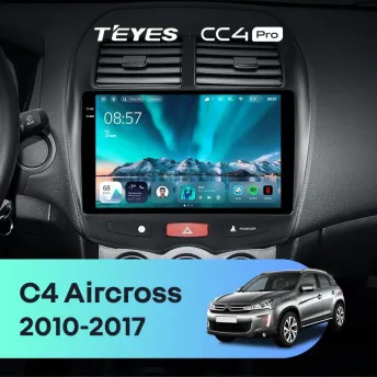 Штатная магнитола Teyes CC4 Pro 8/128 Citroen C4 Aircross (2010-2017) Тип-A