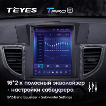 Штатная магнитола Tesla style Teyes TPRO 2 4/32 Honda CR-V 4 RM RE 2011-2015 Тип-С