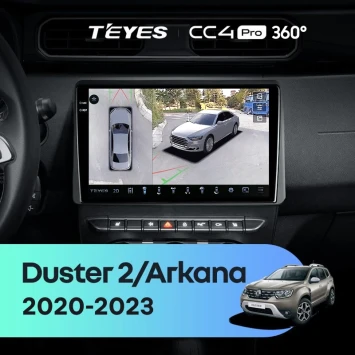 Штатная магнитола Teyes CC4 Pro 360 8/128 Renault Duster HM 2 (2020-2023) F1