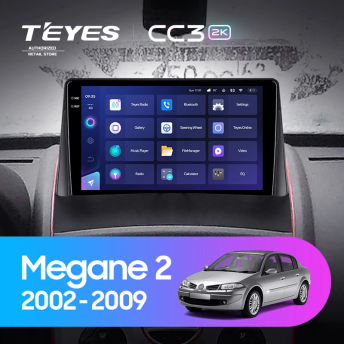 Штатная магнитола Teyes CC3 2K 360 6/128 Renault Megane 2 (2002-2009)