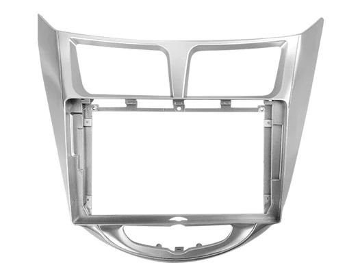 Переходная рамка Hyundai Solaris 1 (2010-2016) (серая) F1 (9&quot;)