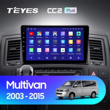 Штатная магнитола Teyes CC2 Plus 6/128 Volkswagen Multivan T5 (2003-2015)