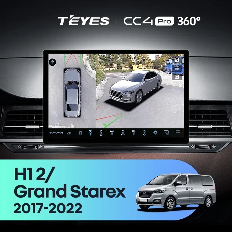 Штатная магнитола Teyes CC4 Pro 360 12/256 Hyundai H1 2 Grand Starex TQ (2017-2022) (11")