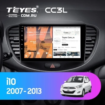 Штатная магнитола Teyes CC3L 4/64 Hyundai i10 (2007-2013)
