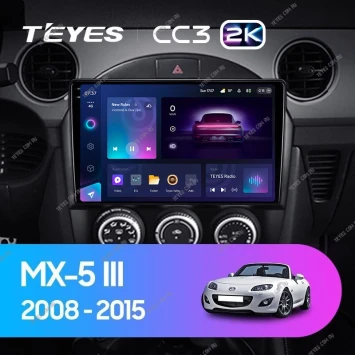 Штатная магнитола Teyes CC3 2K 6/128 Mazda MX-5 (2008-2015)